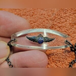 Vintage WW2 RCAF Sweat heart bracelet, sterling silver .